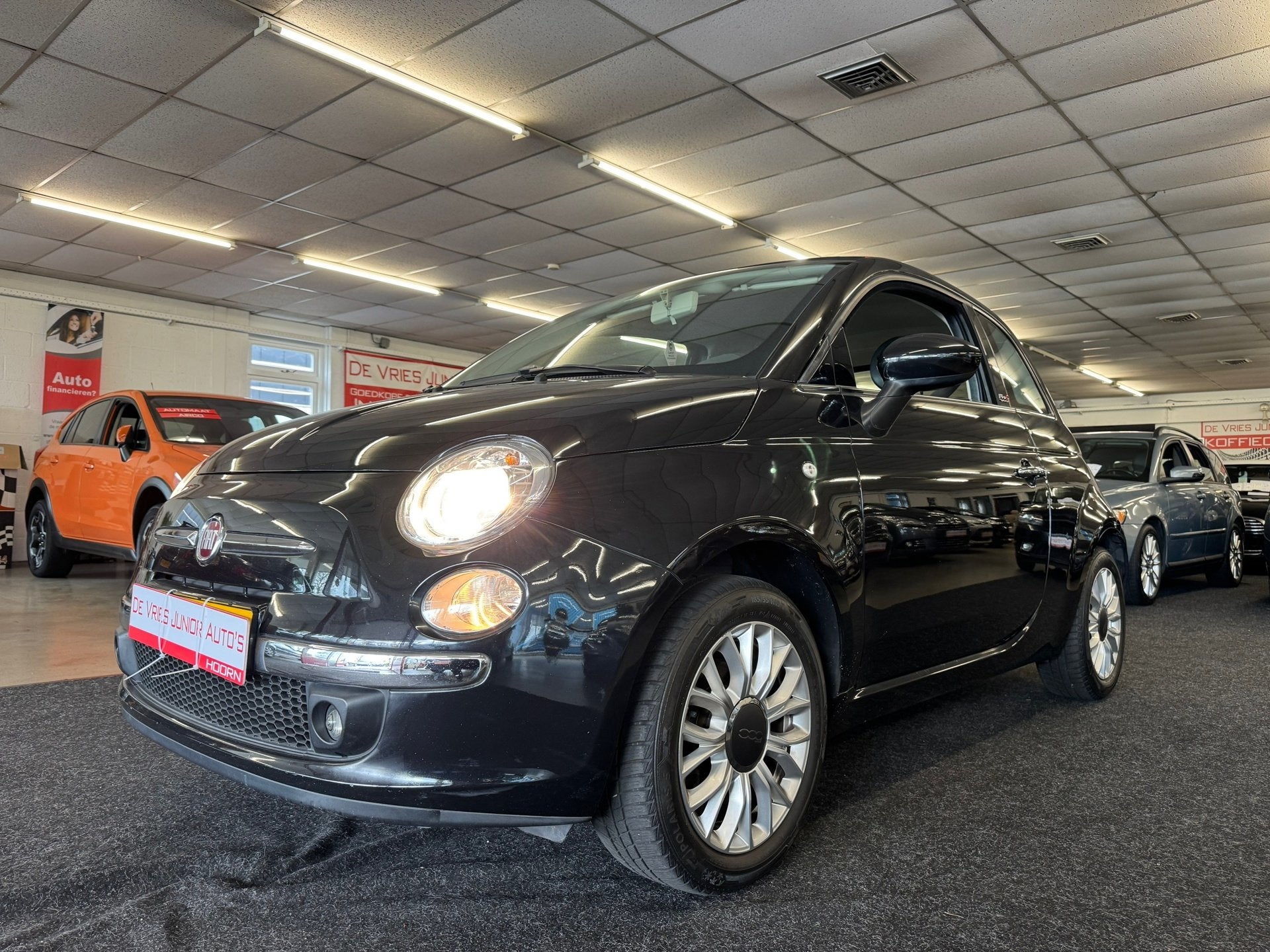Fiat 500 1.2 Lounge. Cabrio netjes onderhouden, nieuw apk, B, Auto's, Fiat, Voorwielaandrijving, Gebruikt, 4 cilinders, Leder