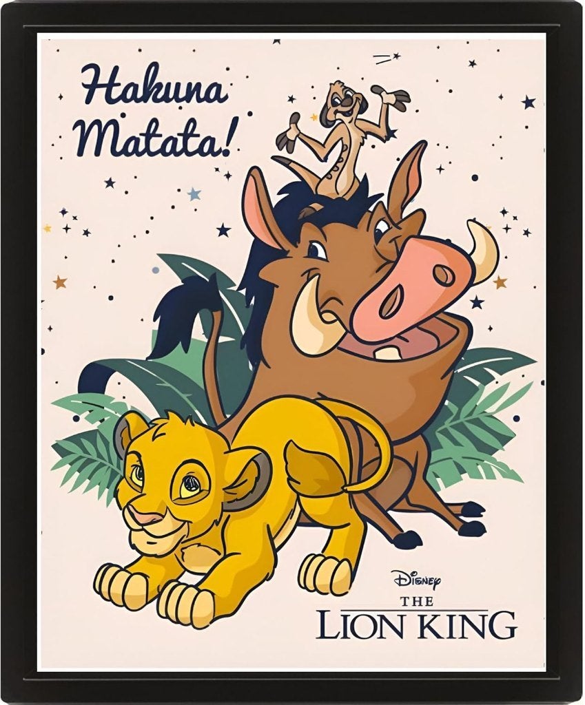 Partij 3D-wanddecoratie met afbeelding van de Lion king, NHP International, Leeuwenkoning of Jungle Boek, Nieuw, Ophalen of Verzenden