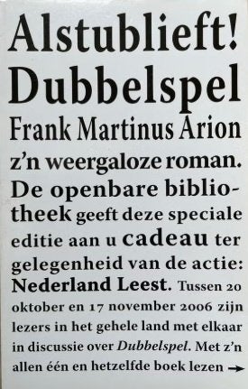 Frank Martinus Arion - Dubbelspel ( incl.verz.kosten ), Verzenden, Zo goed als nieuw, Frank Martinus Arion