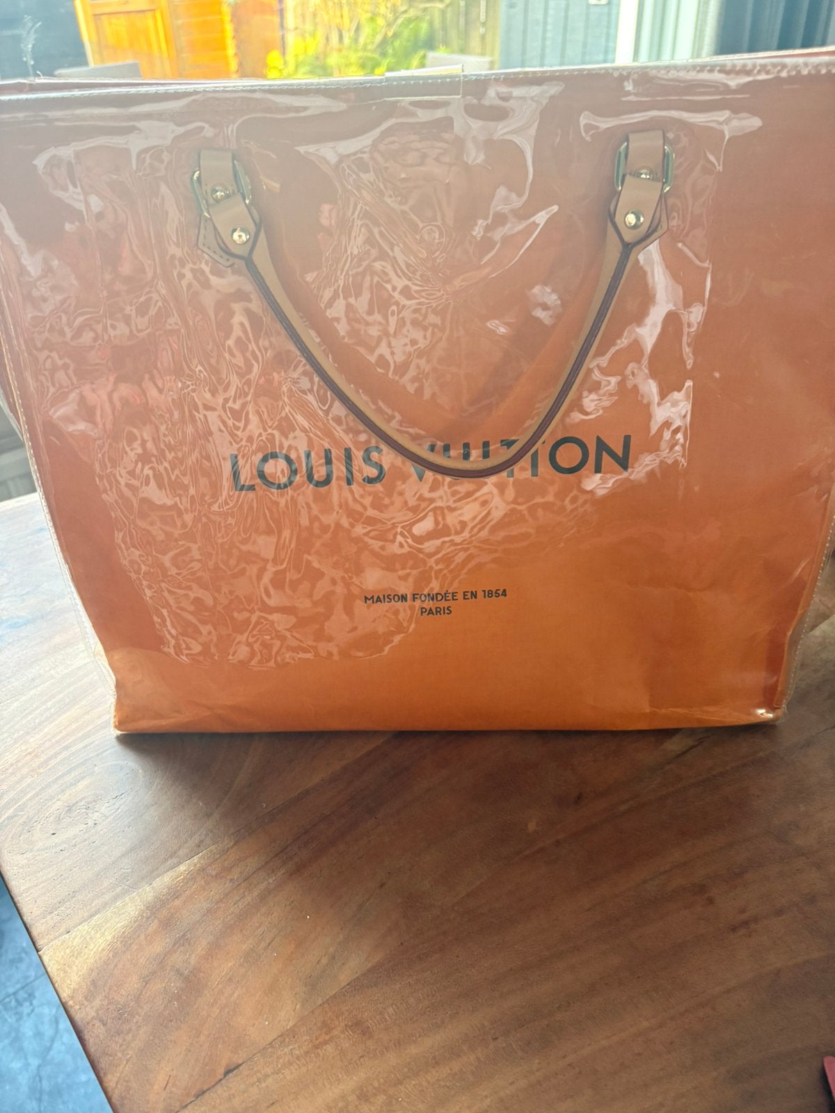 Geplastificeerde Louis Vuitton shopper tas, Ophalen of Verzenden, Gebruikt, Shopper