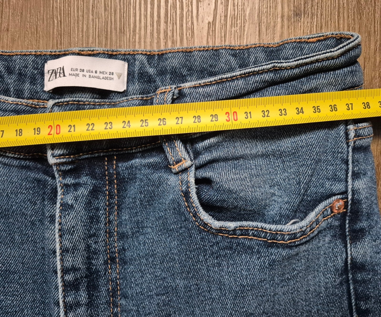 Zara high waist jeans maat 38, Blauw, Zara, Ophalen of Verzenden, Zo goed als nieuw