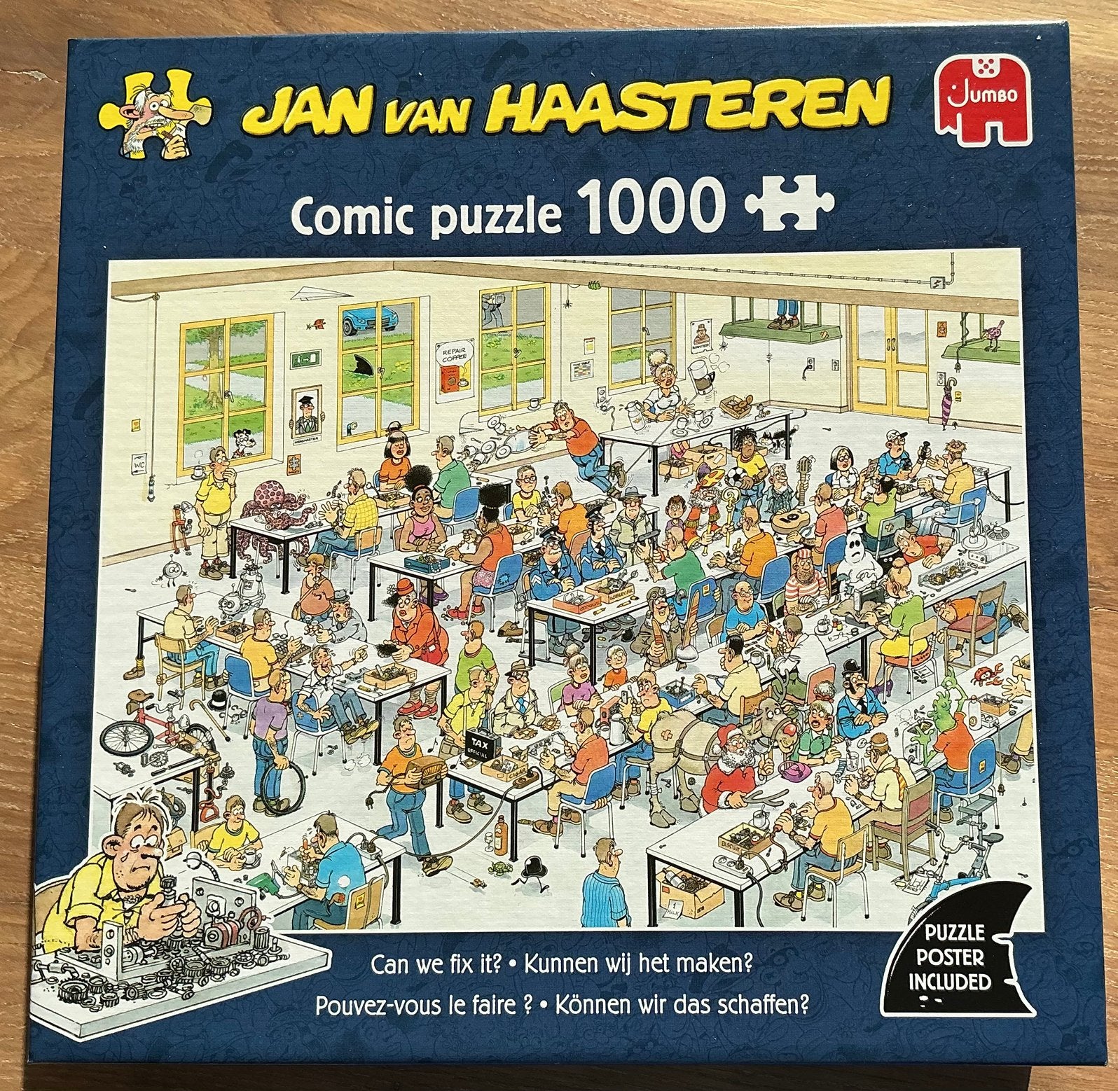 Jan van Haasteren puzzel Kunnen wij het maken 1000 stukjes, Ophalen of Verzenden, 500 t/m 1500 stukjes, Zo goed als nieuw