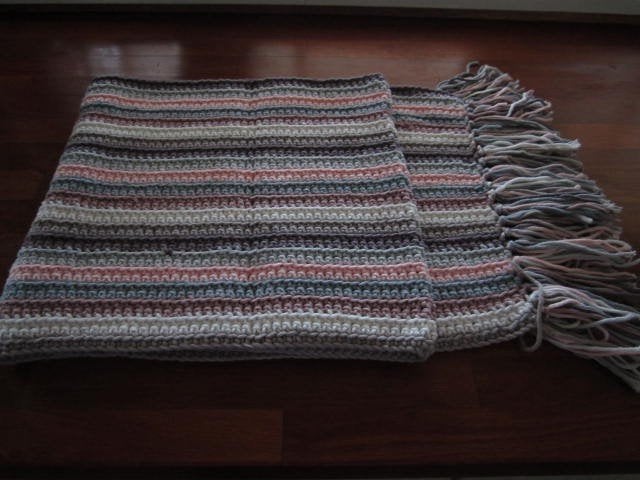 3x sjaal handgemaakt., Ophalen of Verzenden, Nieuw, Maat 42/44 (L), Sjaal