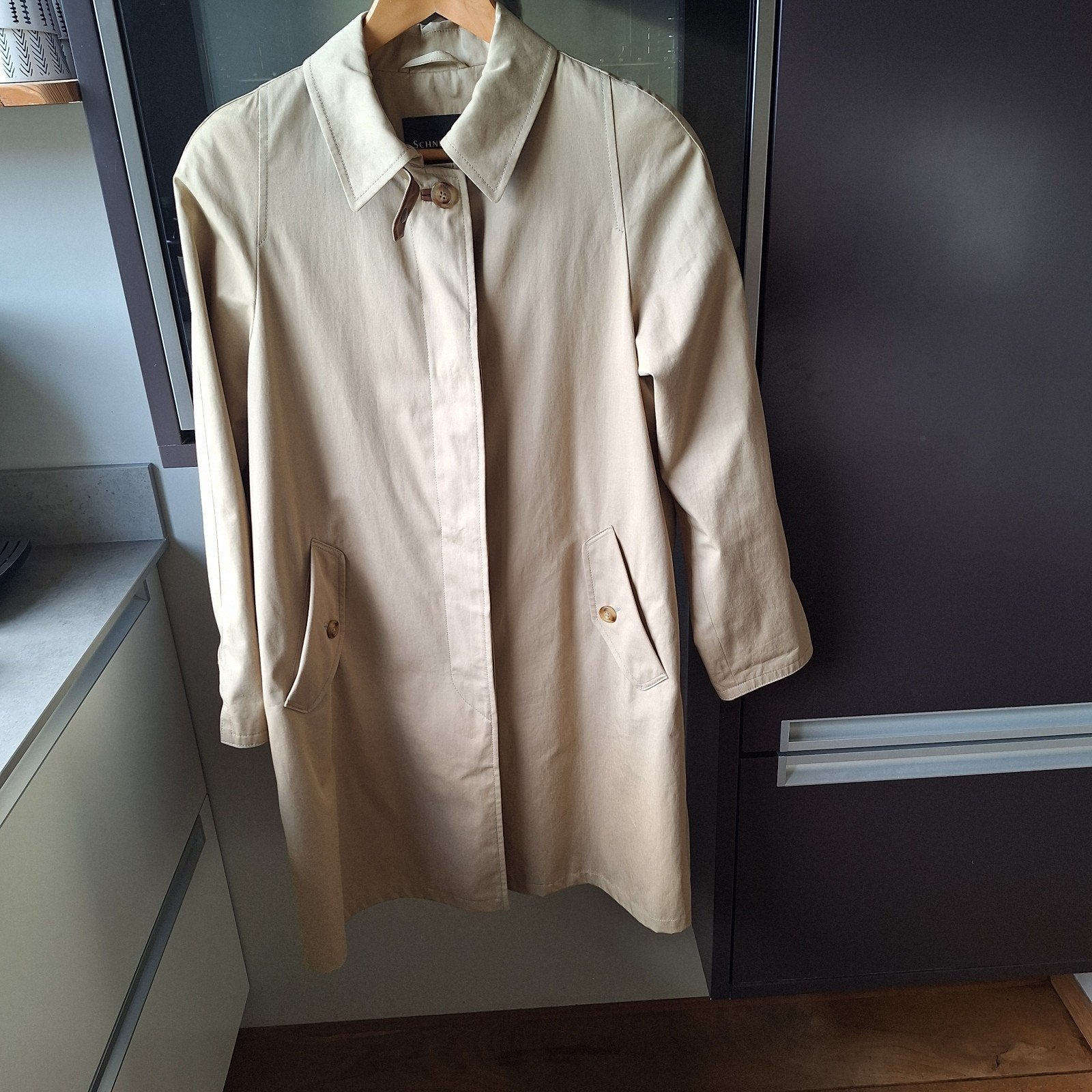 Stijlvolle Schneiders Trenchcoat, Kleding | Dames, Beige, Ophalen of Verzenden, Zo goed als nieuw, Maat 38/40 (M)