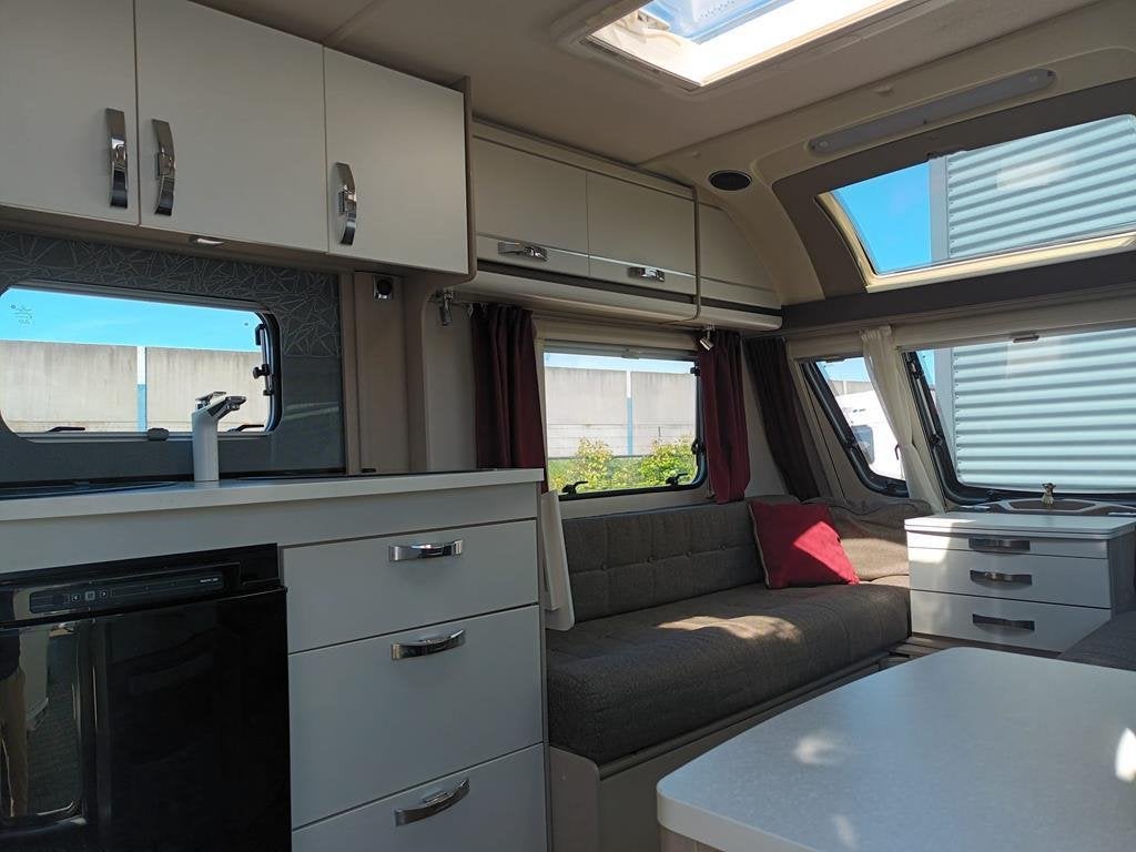 Swift Mondial 420 SE, Caravans en Kamperen, Caravans, Dwarsbed, Schokbreker, Tot en met 2, Bedrijf