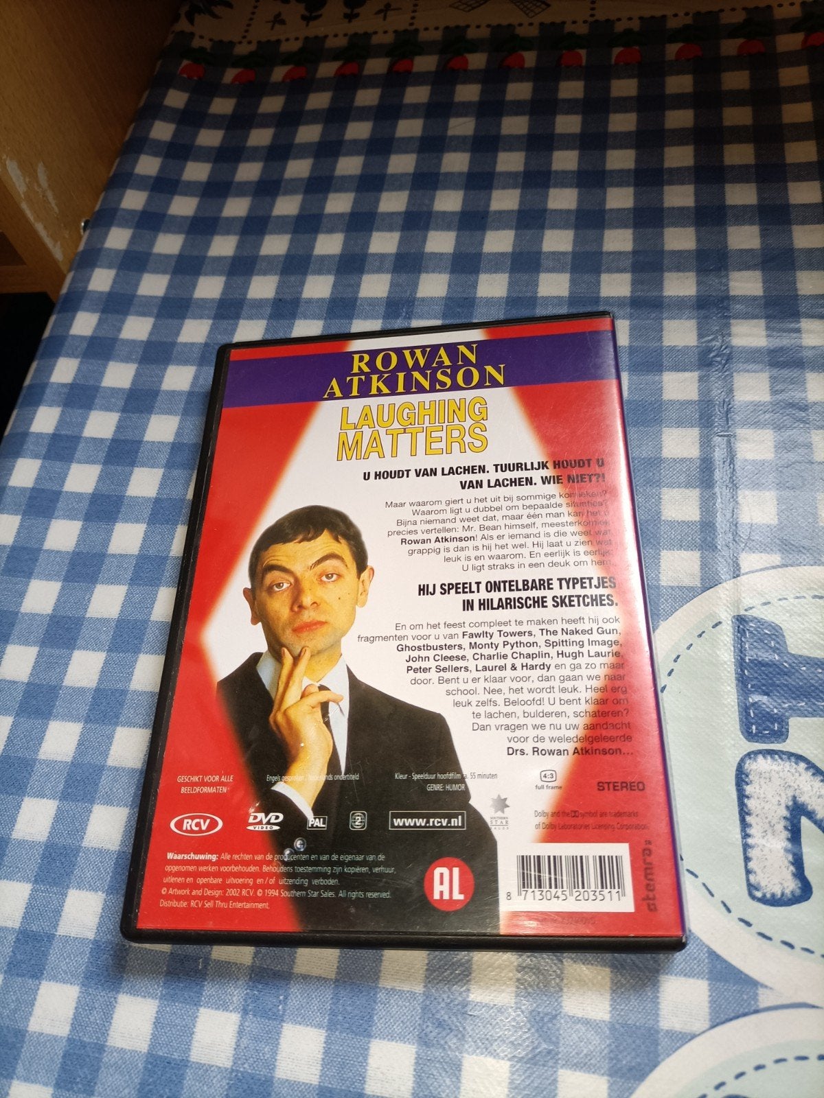 Dvd Rowan Atkinson - Laughing Matters, Alle leeftijden, Ophalen of Verzenden, Zo goed als nieuw, Stand-up of Theatershow