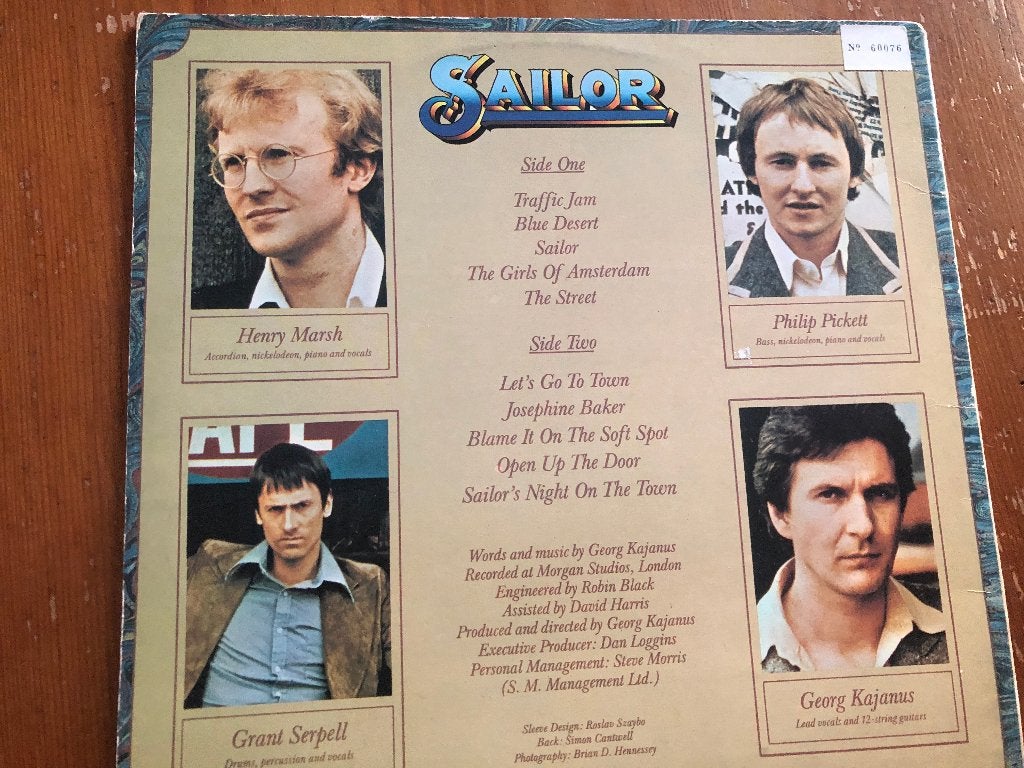 SAILOR    LP    SAILOR, Inclusief binnenhoes, Ophalen of Verzenden, Zo goed als nieuw, LP