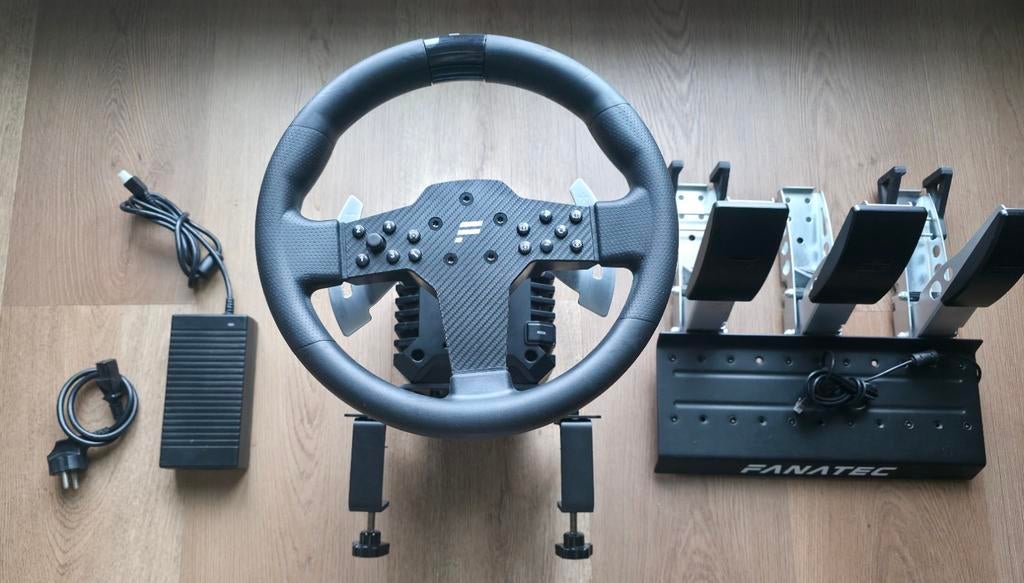 Fanatec CSL DD 8 nm + CSL P1 V2 sim stuur + CSL 3 pedals, Ophalen of Verzenden, Gebruikt, Fanatec