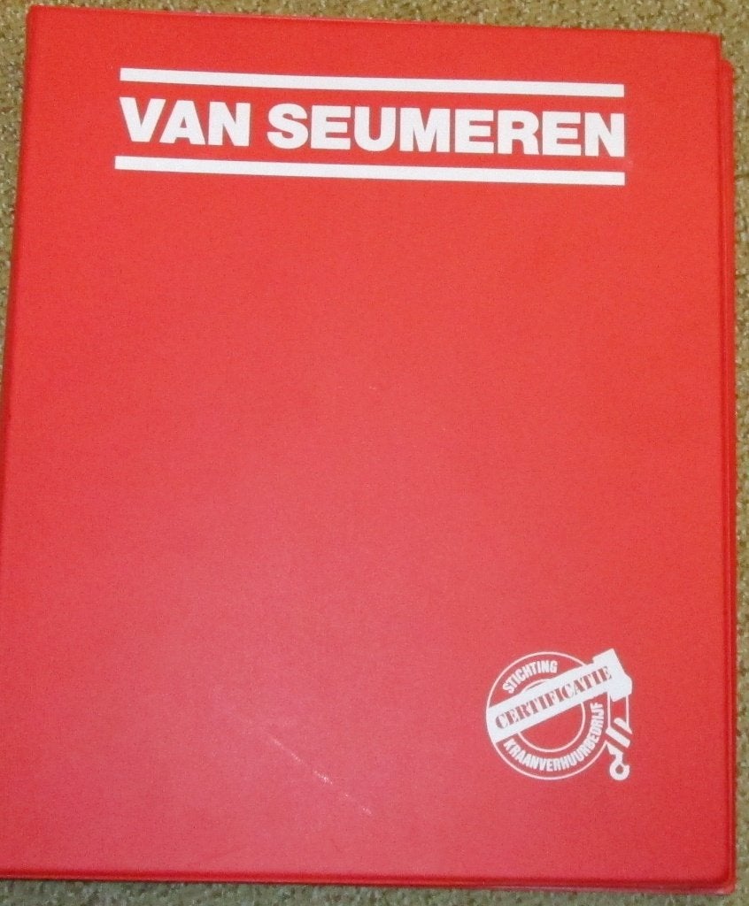Tabellenboek/map van Seumeren kranen, Boeken, Ophalen of Verzenden, Gelezen, Overige vervoermiddelen