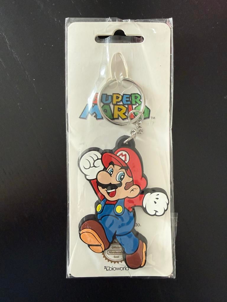 Nintendo Super Mario bros. Mario rubber sleutelhanger, Ophalen of Verzenden, Nieuw, Merk