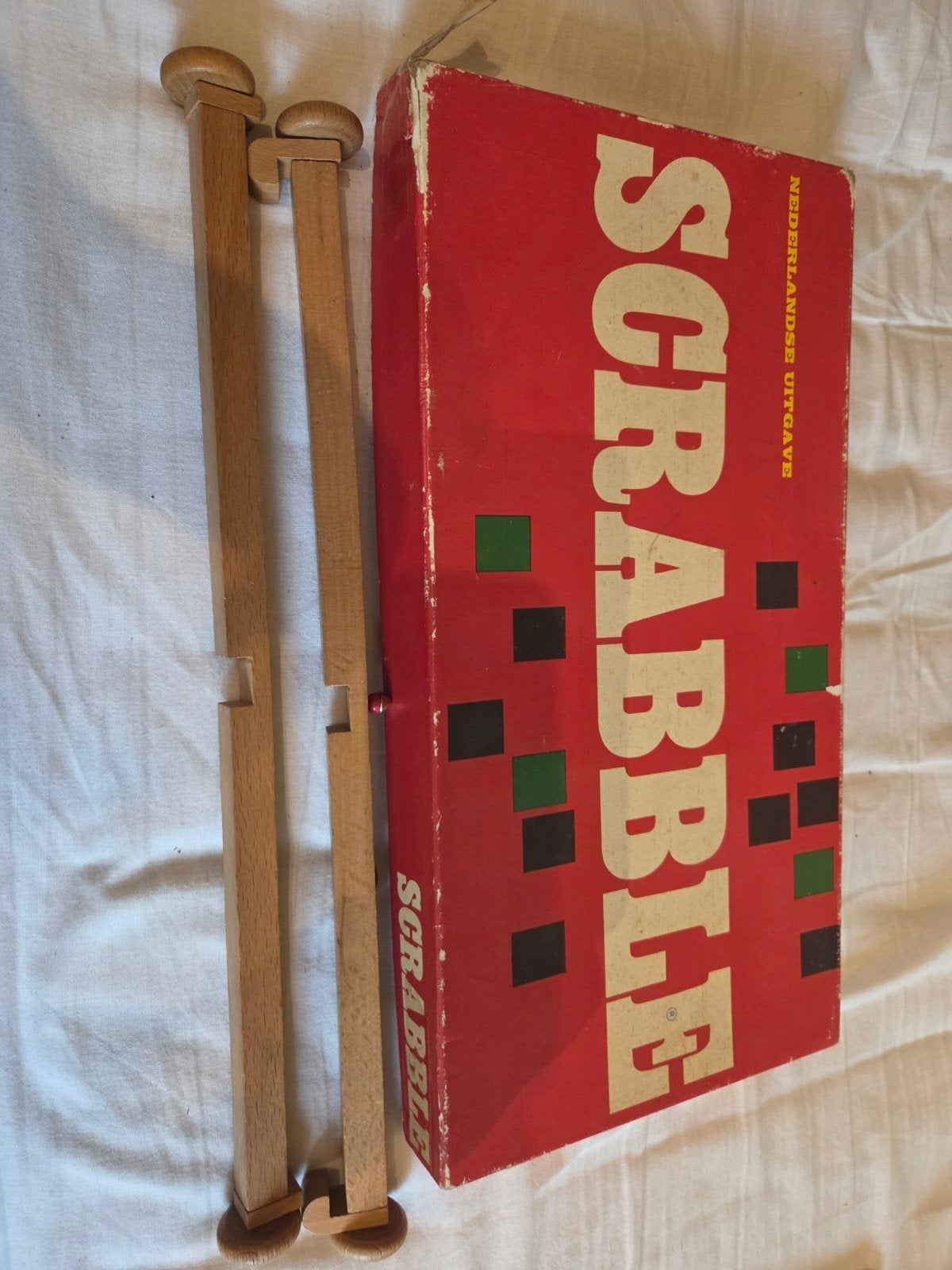 Vintage Scrabble Bordspel - Nederlandse Uitgave, Drie of vier spelers, Ophalen of Verzenden, Gebruikt, Parker Brothers