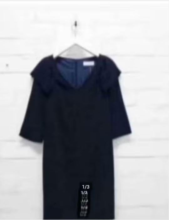 JuliaJune - Donkerblauwe Jurk maat 32 Nieuw €239 Julia June, JuliaJune, Blauw, Nieuw, Ophalen of Verzenden