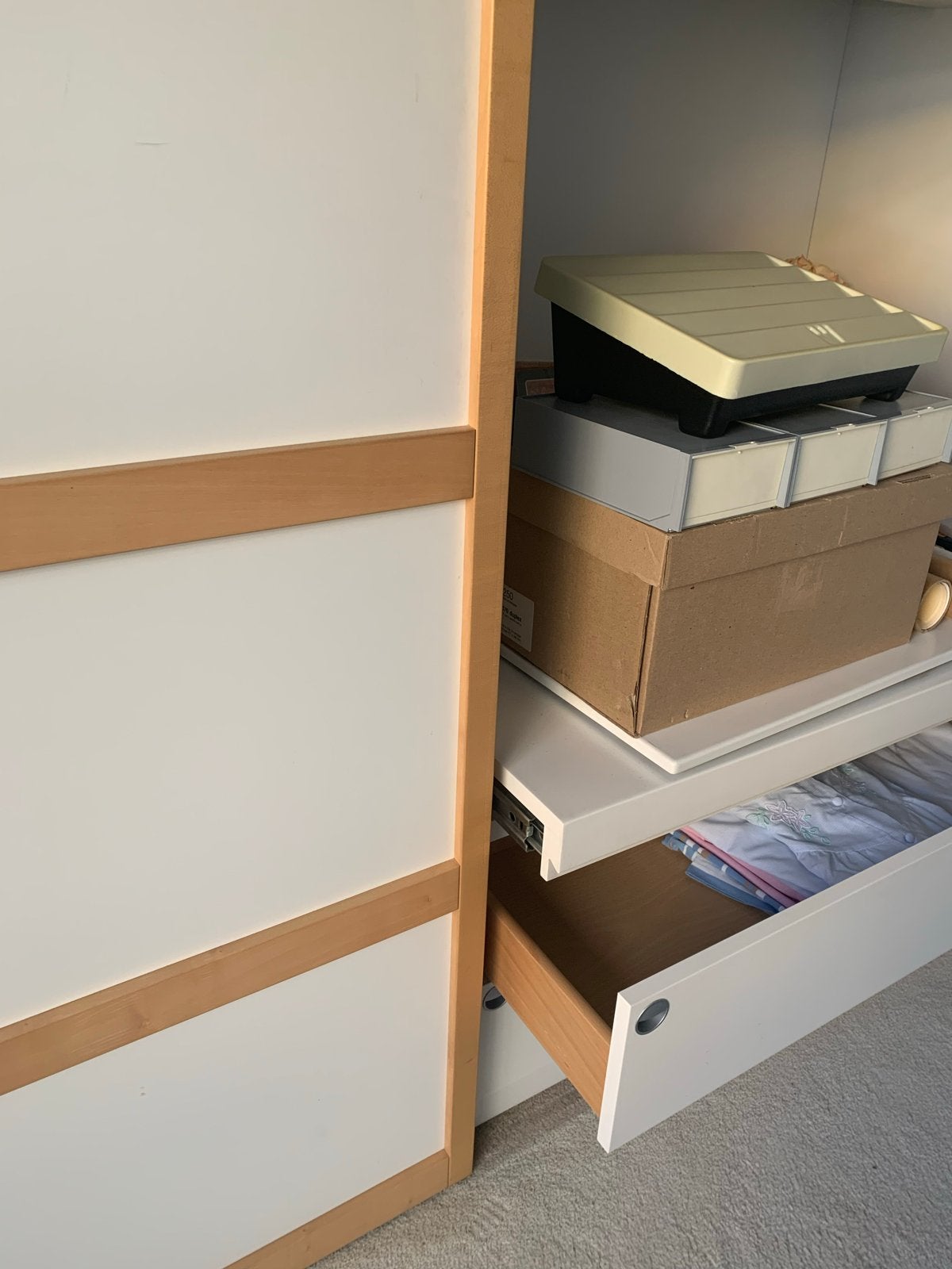 Prachtig multifunctionele kast met schuifdeur en lades, Ophalen, 100 tot 150 cm, 200 cm of meer, Zo goed als nieuw
