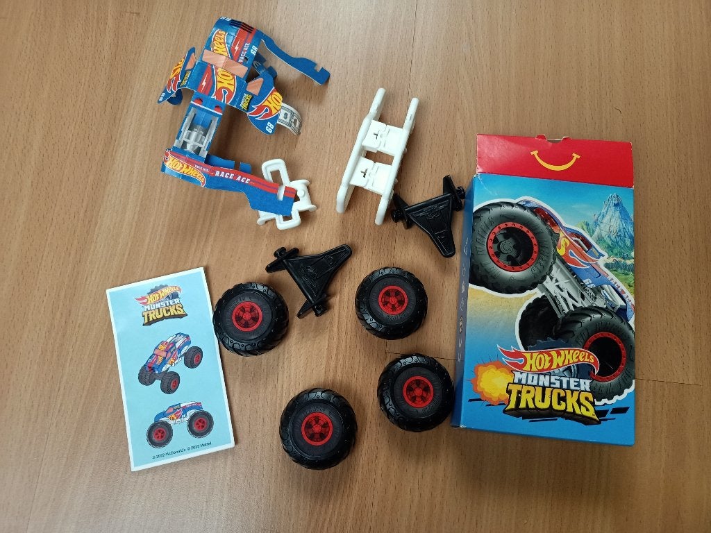 McDonalds Hotwheels monstertruck, Kinderen en Baby's, Speelgoed | Racebanen, Ophalen, Gebruikt, Zelf te bouwen, Hot Wheels