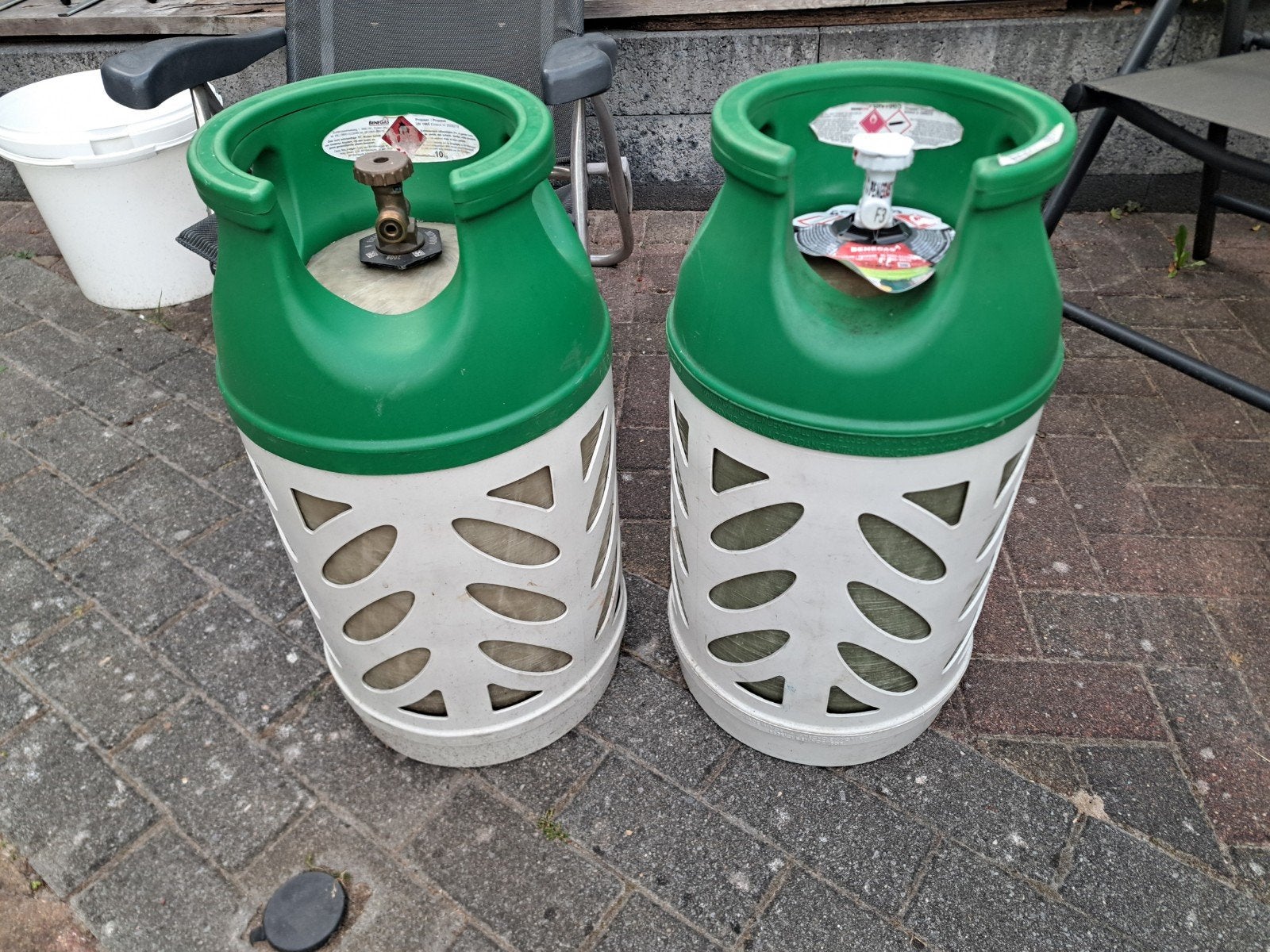 2 Benegas light cilinders 1 vol 1 voor eenderde vol, Ophalen, Nieuw