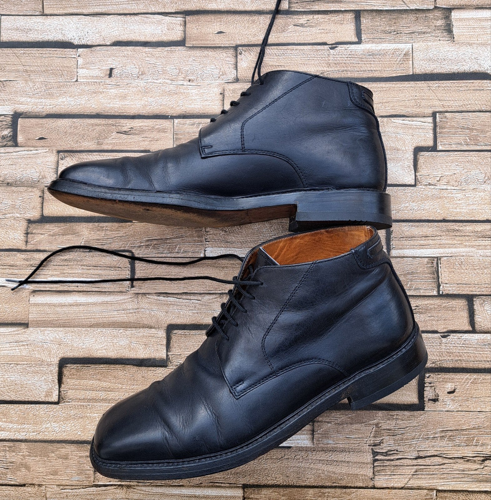 Van Lier - stijlvolle leren veterschoenen - Maat 43 (9), Verzenden, Zwart, Van Lier, Zo goed als nieuw