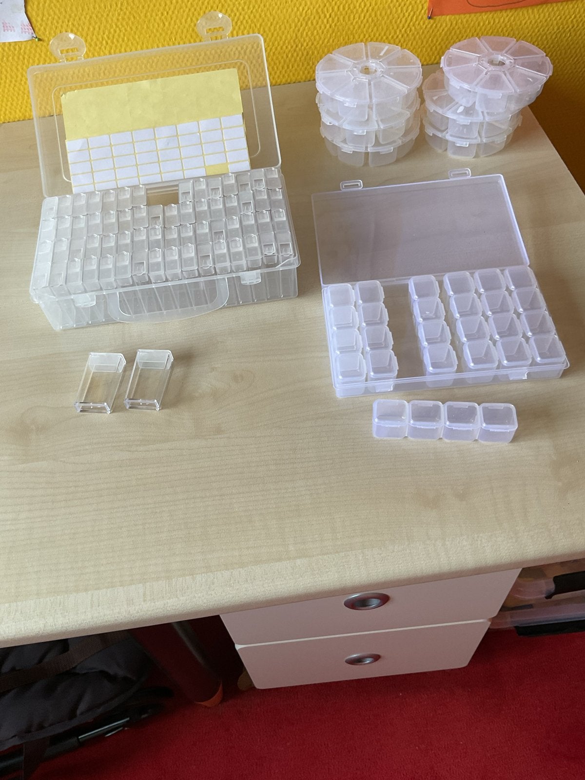 Diverse bakjes voor Diamond Painting, Gebruikt, Overige thema's, Ophalen of Verzenden, Kunststof