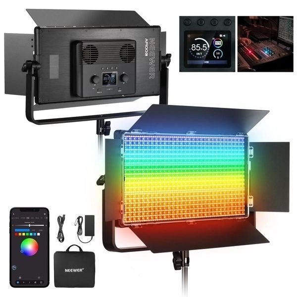 Neewer AP100C RGBWW LED lichtpaneel (105W), Lamp of Flitsset, Dimbaar, ., Nieuw