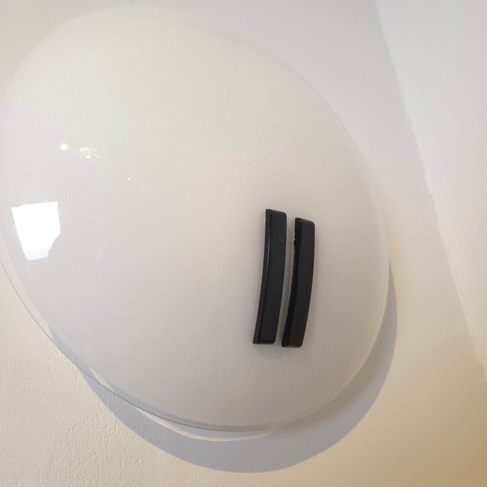 Bruno Gecchelin voor Oluce Italiaans design wandlamp 1980's, Oluce, Zo goed als nieuw, Glas, Nvt