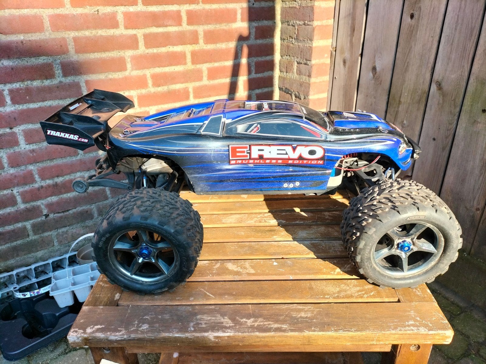 Traxxas E-Revo Brushless Edition, Hobby en Vrije tijd, Elektro, Auto offroad, Ophalen of Verzenden, Zo goed als nieuw