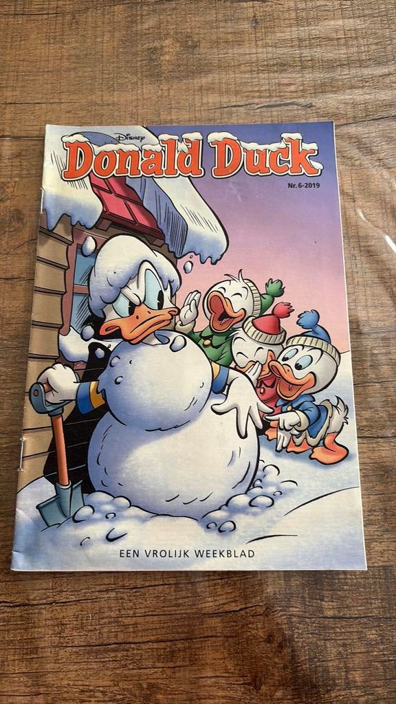 Donald duck nr 6/2019, Verzamelen, Ophalen of Verzenden, Verschillende figuren, Zo goed als nieuw, Papier, Kaart of Schrift