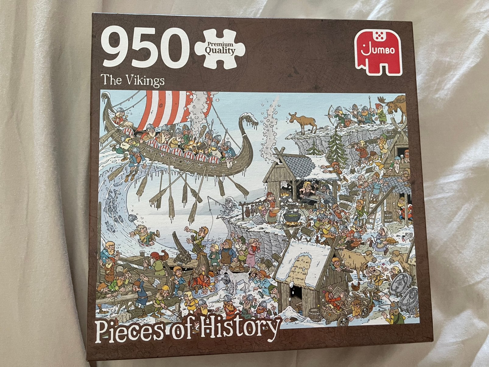 Puzzel The Vikings / Pieces of history 950 stukjes, Ophalen of Verzenden, 500 t/m 1500 stukjes, Zo goed als nieuw, Legpuzzel