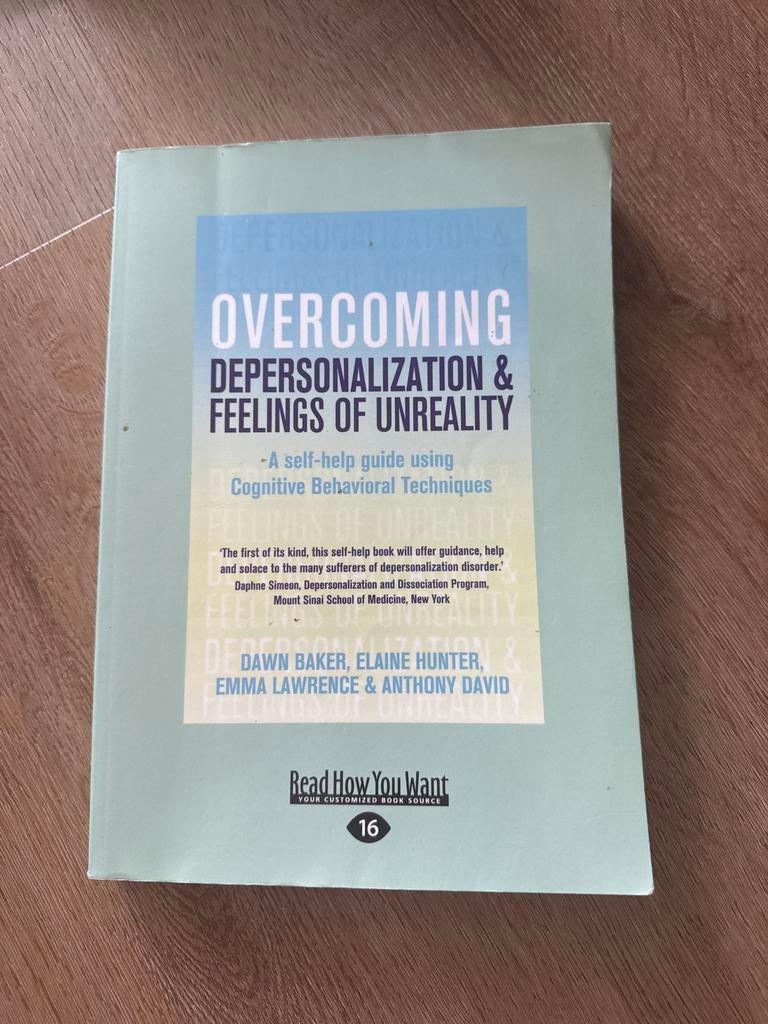 Overcoming Depersonalization & Feelings of Unreality, Ophalen of Verzenden, Zo goed als nieuw, Klinische psychologie