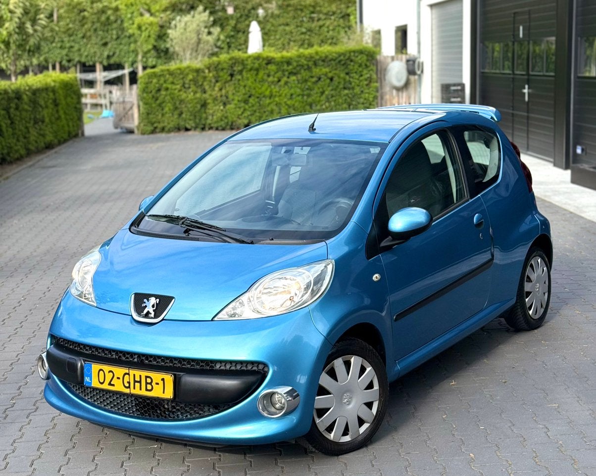 Peugeot 107 1.0 12V 3DR 2-TRONIC 2008 Blauw Automaat, Stof, 68 pk, Origineel Nederlands, Bedrijf