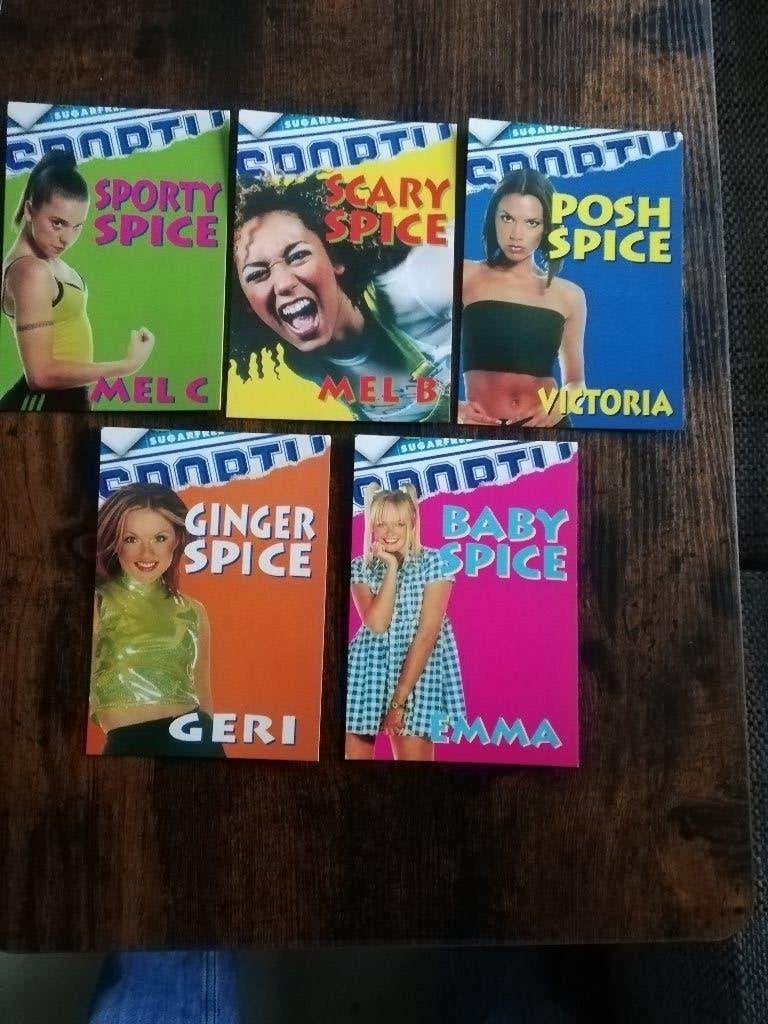 SPICE GIRLS 5 BOOMERANG KAARTEN-Vintage, Verzenden, 1980 tot heden, Ongelopen, Sterren en Beroemdheden