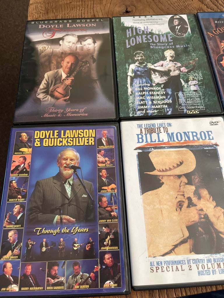 7 Muziek DVD's - Diverse artiesten - Country/Bluegrass, Cd's en Dvd's, Dvd's | Muziek en Concerten, Gebruikt, Muziek en Concerten