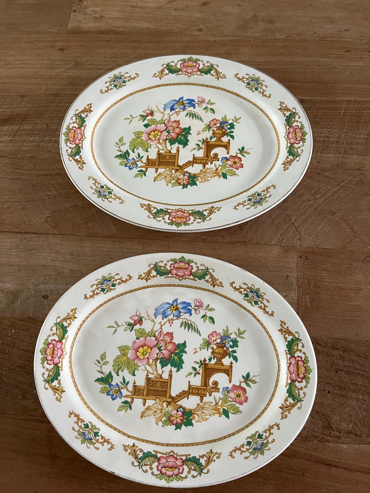 Set van 2 Barratt's ovale serveerschalen, Made in England, Antiek en Kunst, Ophalen of Verzenden