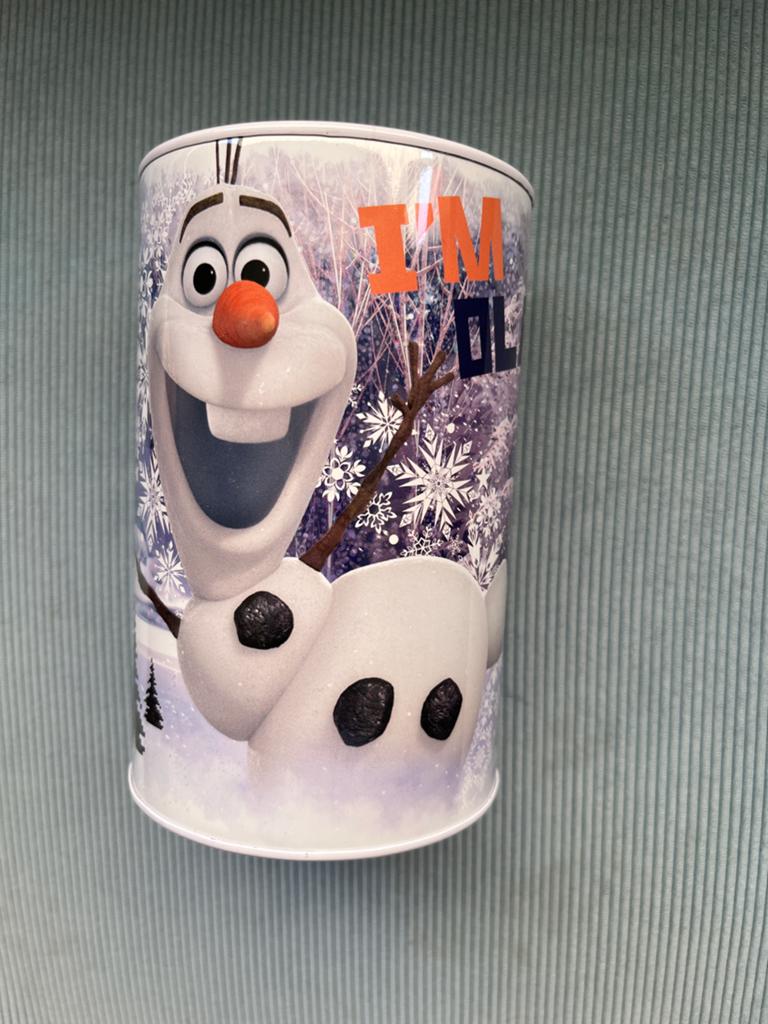 Leuke spaarpot van Olaf uit Disney's Frozen, Ophalen of Verzenden, Gebruikt, Metaal of Blik, Strip- of Tekenfilmfiguur