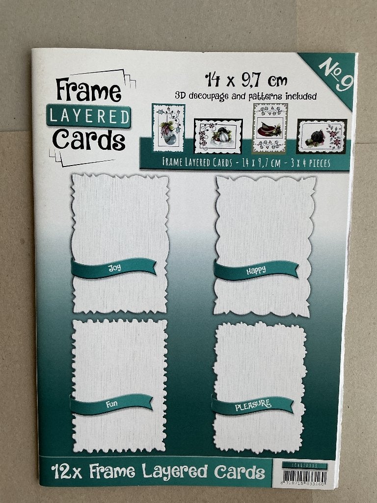 Frame layered cards boek no9, Hobby en Vrije tijd, Kaarten | Zelf maken, Ophalen of Verzenden, Nieuw, Overige thema's, Overige typen