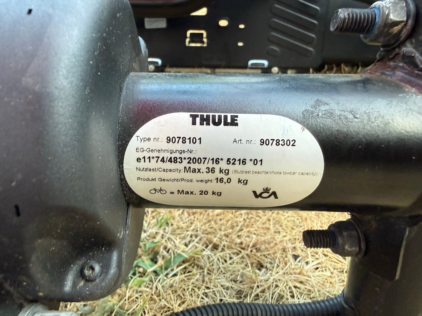 Thule Fietsendrager voor Trekhaak - Max. 2 fietsen, Ophalen, Gebruikt, 2 fietsen, Trekhaakdrager