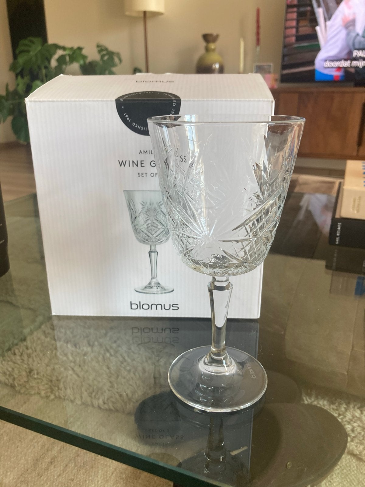Blomus Amilio Wijnglazen - 6 glazen in totaal beschikbaar, Nieuw, Ophalen of Verzenden, Overige merken, Glas