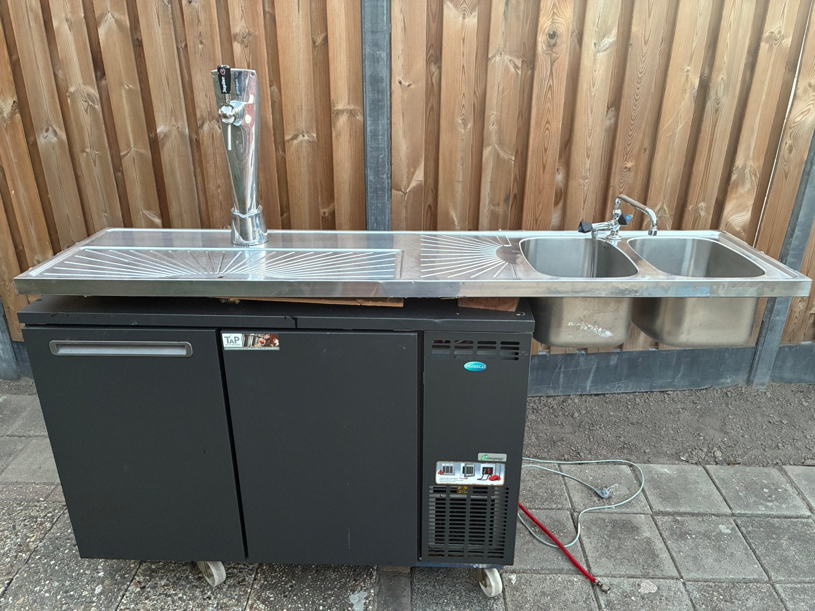 Serrco sfk-8 thuistap biertap lekblad jupiler tapzuil set, Witgoed en Apparatuur, Thuistaps, Ophalen