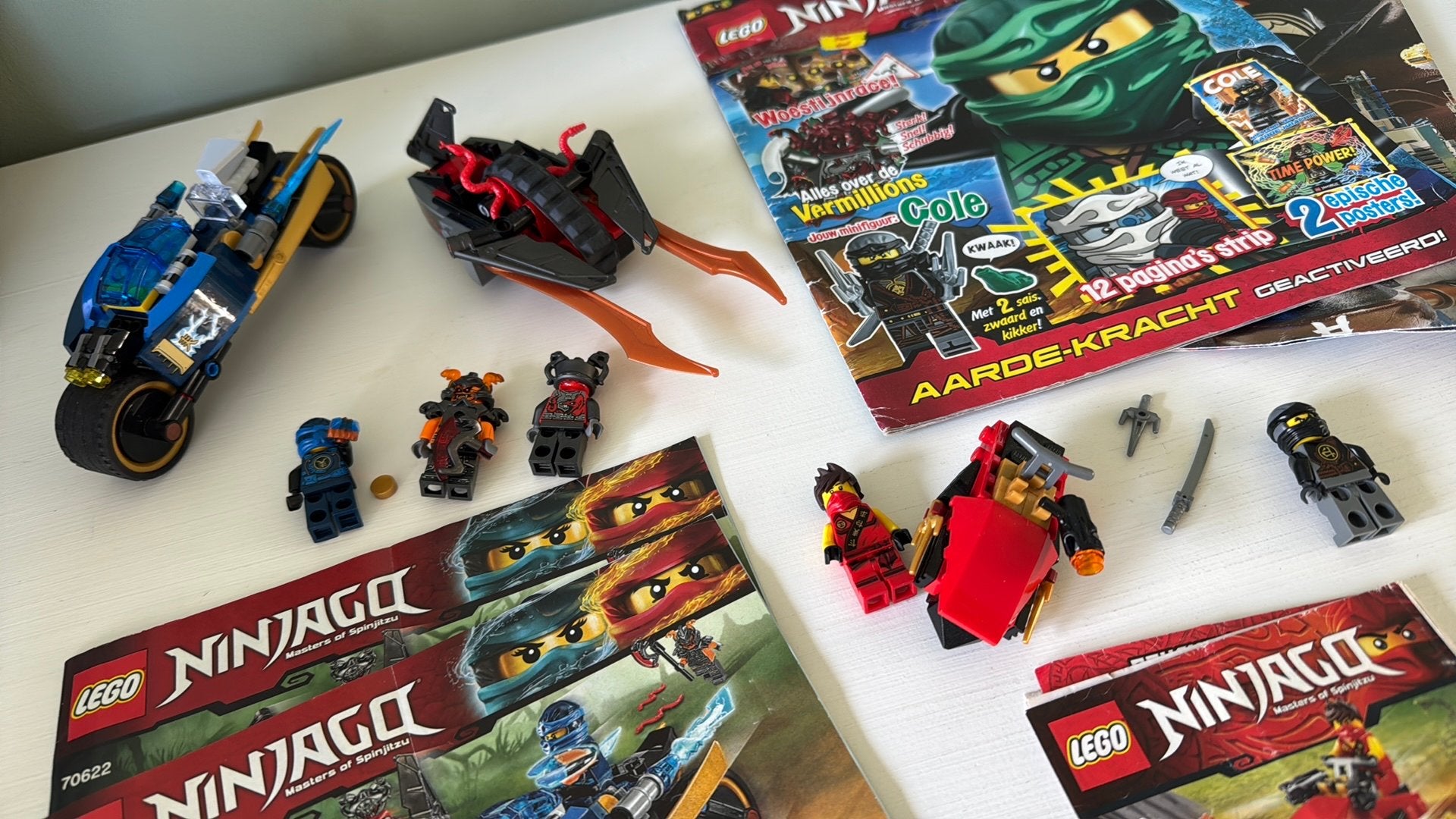 Ninjago Desert Lightning 70622 plus extra’s, Gebruikt, Lego, Inclusief accessoires, Ophalen of Verzenden