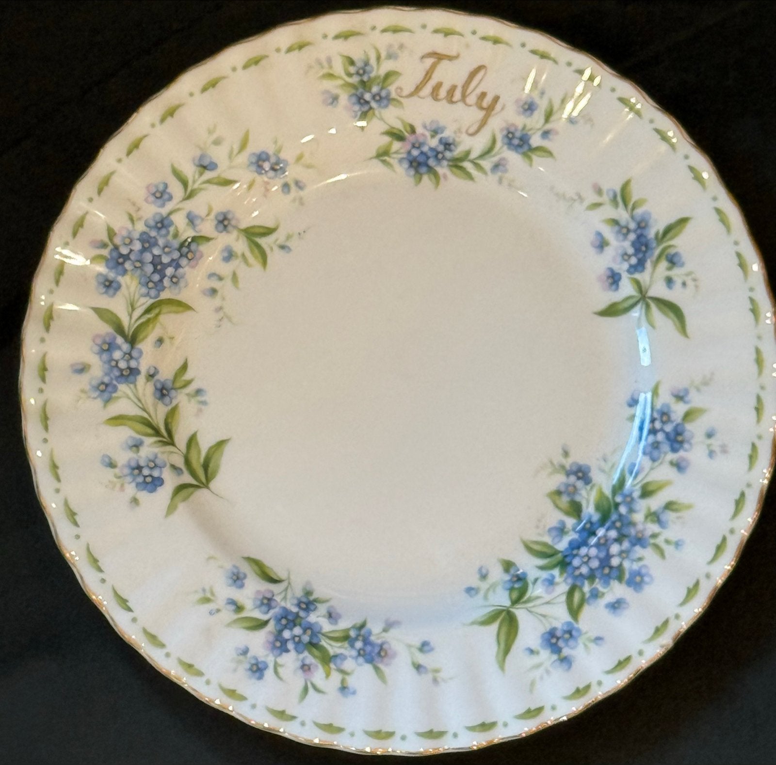 Royal Albert "Flower of the Month" Juli ontbijtbordje, Antiek en Kunst, Ophalen of Verzenden