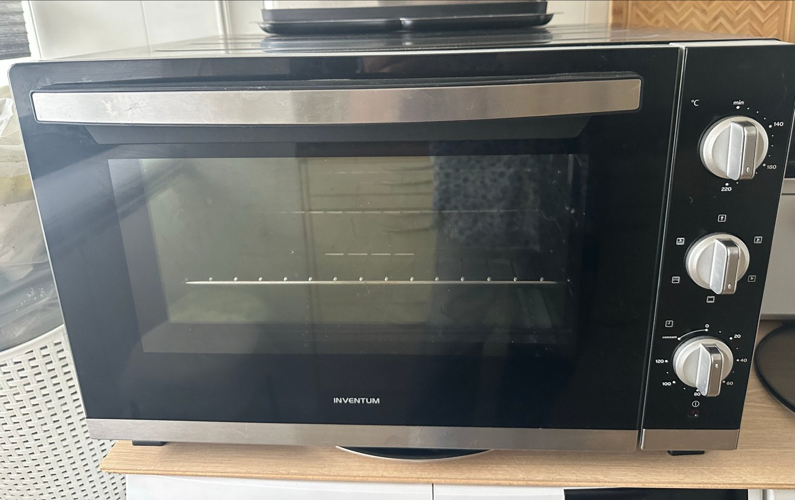 Inventum OV606CS/01 Mini-oven met grill en hete lucht, Minder dan 45 cm, Gebruikt, Hete lucht, Ophalen of Verzenden