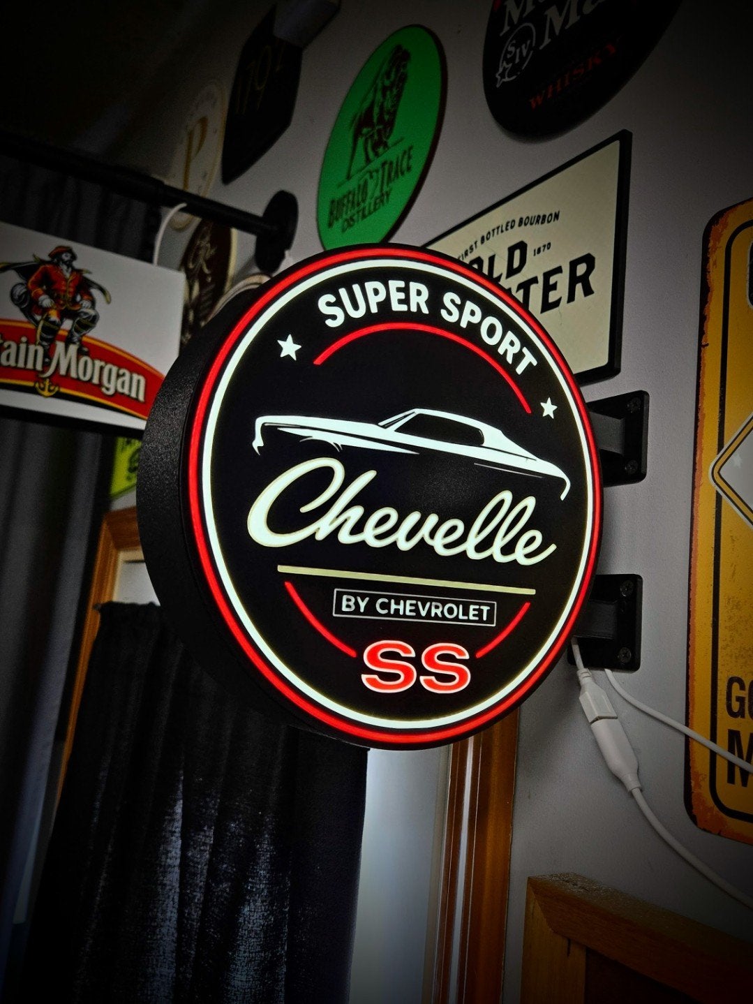 Nieuwe Dubbelzijdige LED Lamp - Chevelle Super Sport, Ophalen of Verzenden, Nieuw