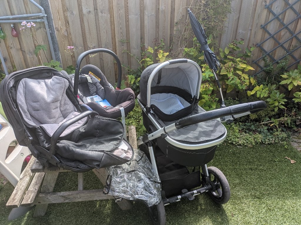 Mooie Transit by Mutsy 3-in-1 kinderwagen, Ophalen, Gebruikt, Duowagen, Combiwagen