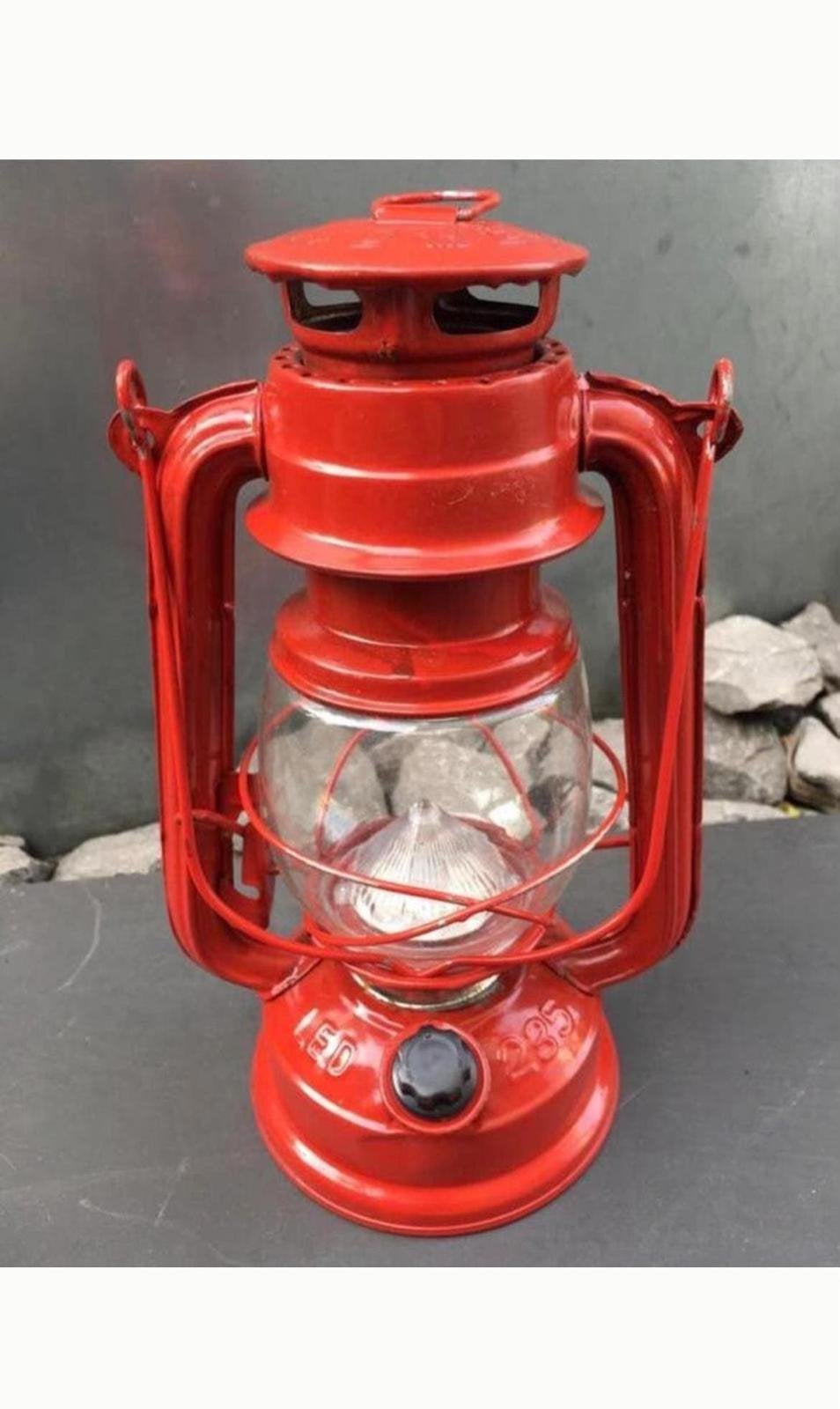 Nieuwe Rode Stormlamp Kampeerlamp diverse, Ophalen of Verzenden, Nieuw