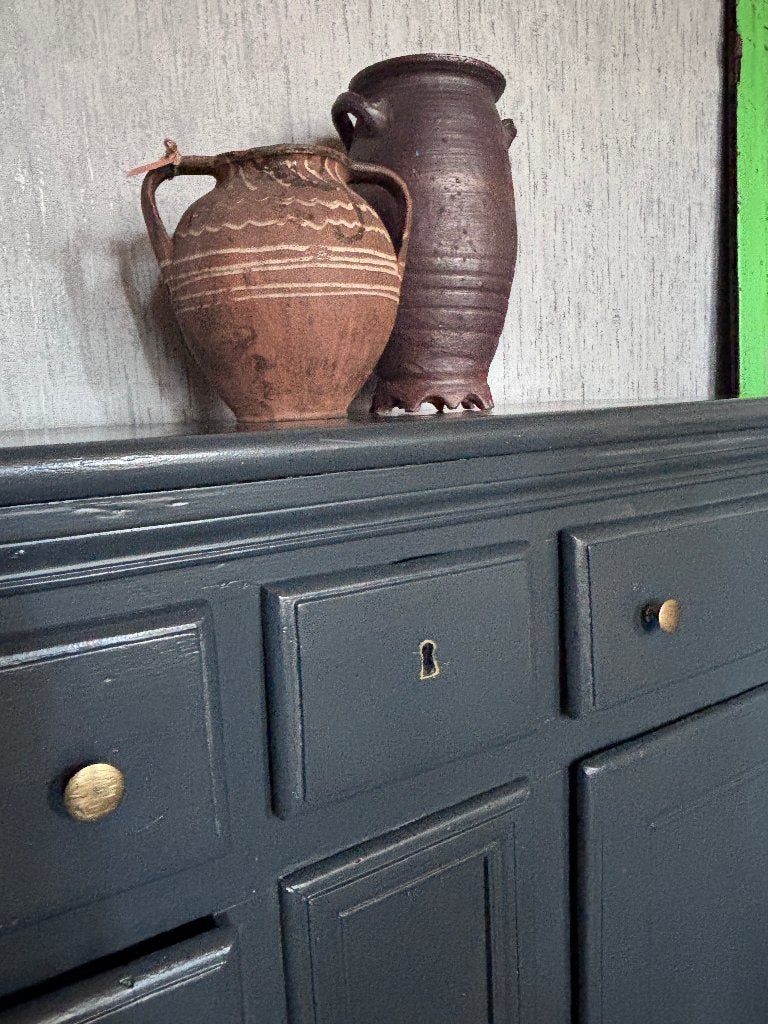 Prachtige stevige kast in een mooie kleur blauw, Ophalen, Zo goed als nieuw, 25 tot 50 cm, 50 tot 100 cm