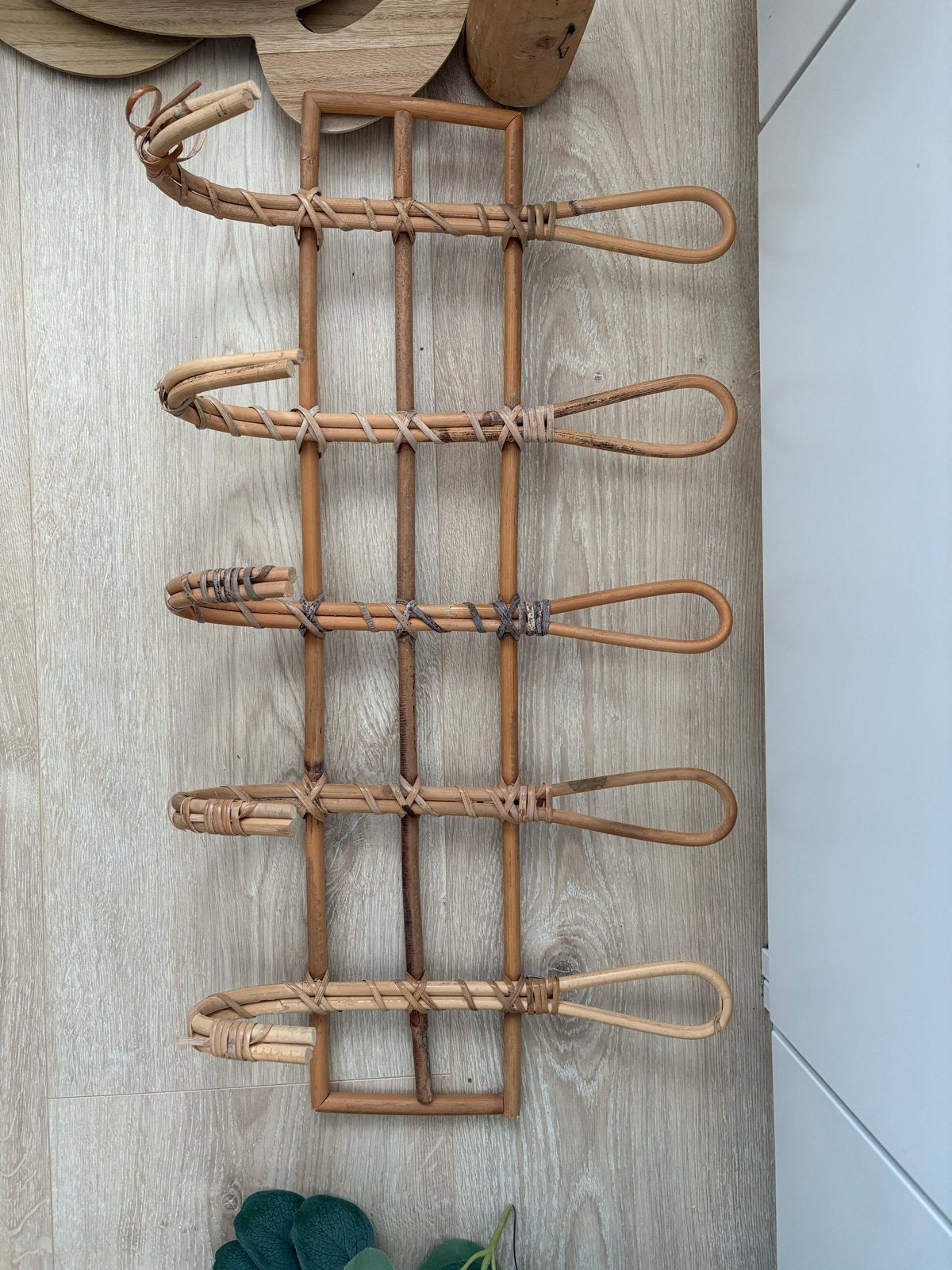 Rotan wandrek met haken - Boho stijl, Ophalen, Boho, Zo goed als nieuw, Natuurlijk materiaal