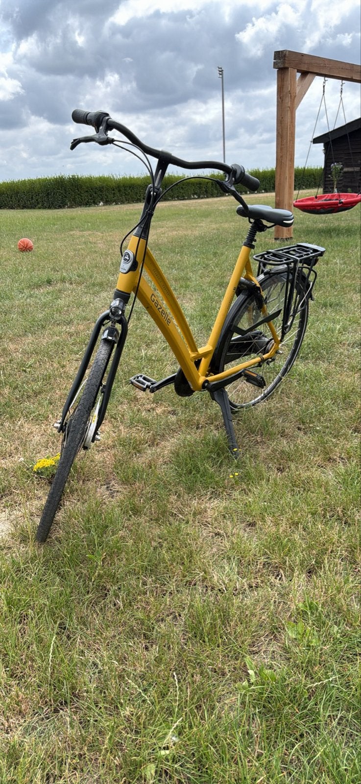 Gazelle Chamonix Comfort - Geel - Zo goed als nieuw, 53 tot 56 cm, Velgrem, Versnellingen, Ophalen of Verzenden