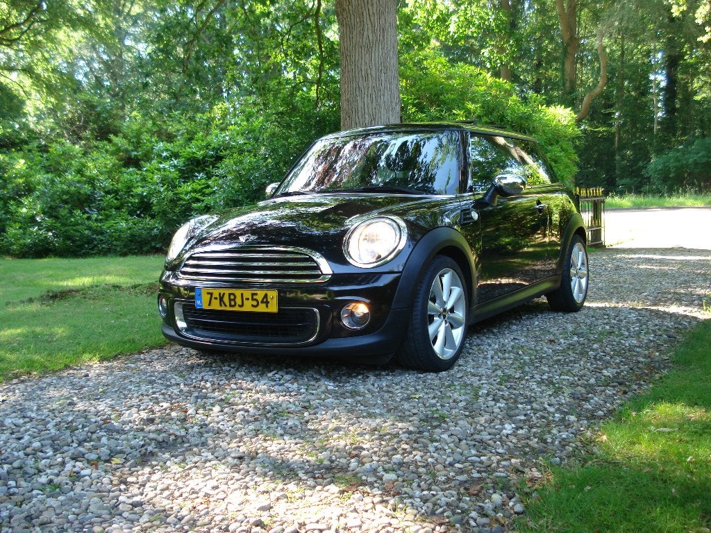 Mini 1.6 Cooper 2013, 2x open dak, clima, Nette auto, Voorwielaandrijving, Stof, Zwart, 4 cilinders