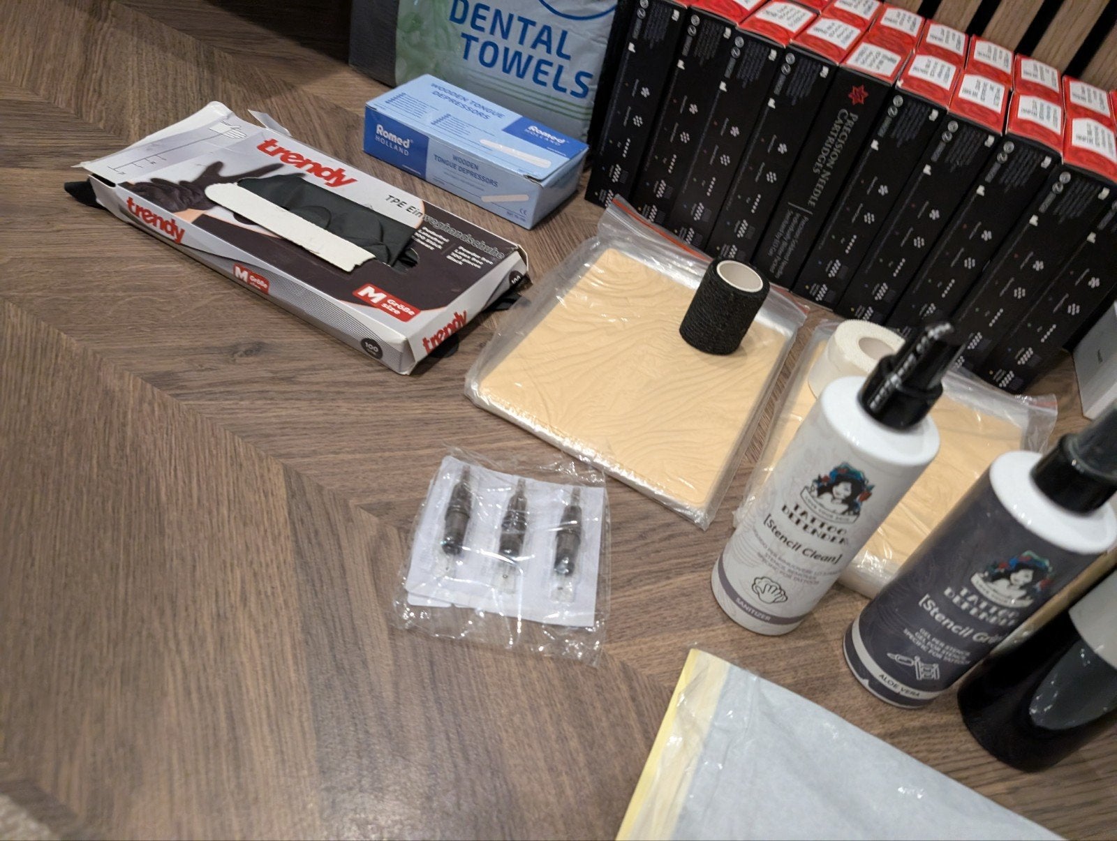 Complete Tattoo Set: Mast Pen, Inkt, Naalden & Accessoir, Ophalen, Overige typen