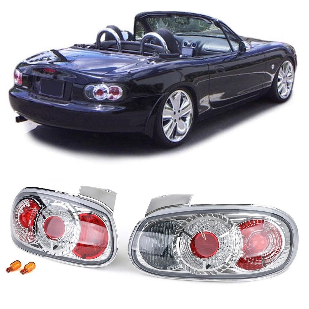 Heldere Achterlichten Chrome Voor Mazda MX5 NB 1998 t/m 2005, Auto diversen, Verzenden, Automotive Parts, A.parts@hotmail.nl, Trasmolenlaan 12 3447 GZ Woerden