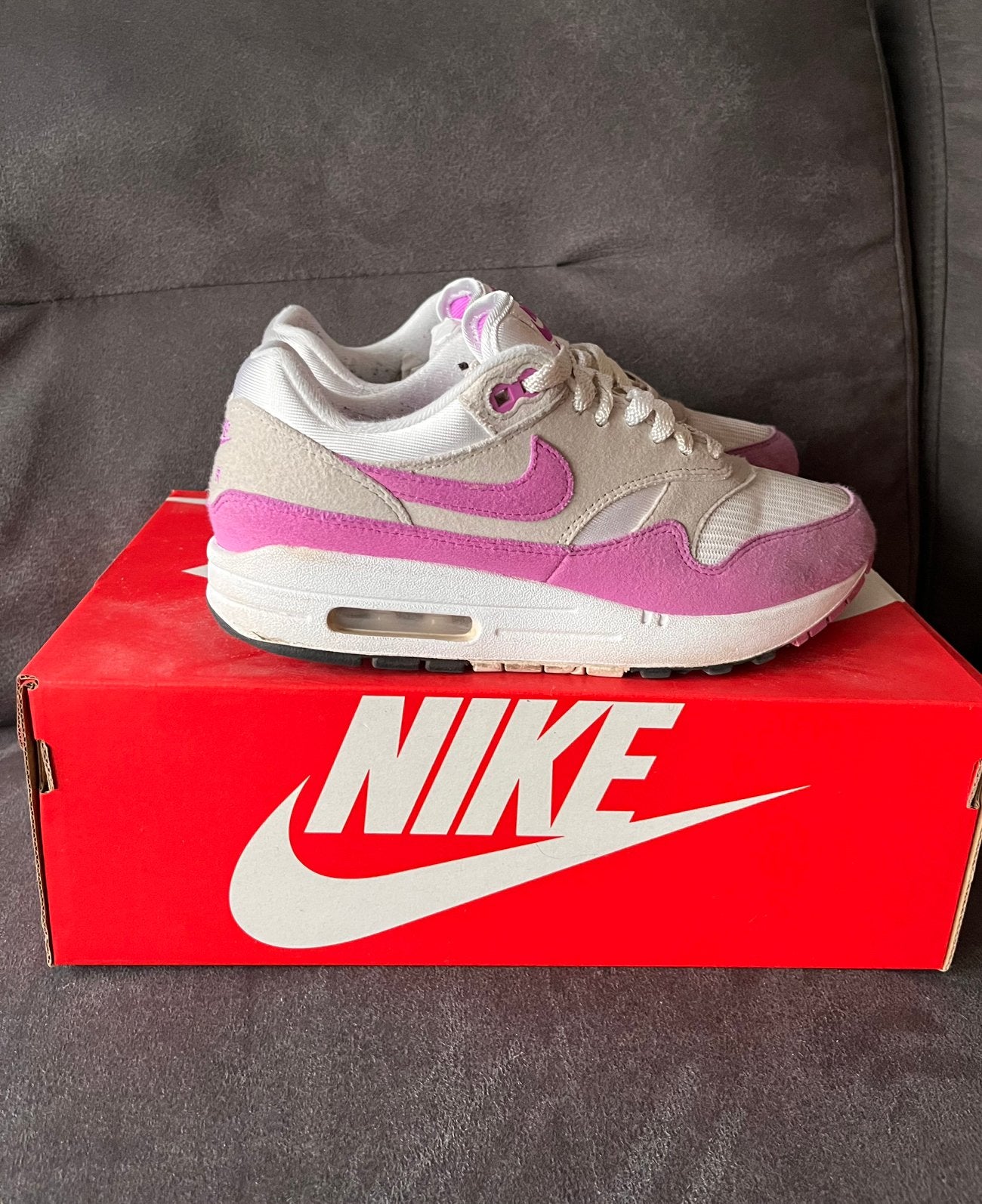 Nike air max 1 maat 38, Kleding | Dames, Schoenen, Ophalen of Verzenden, Sneakers of Gympen, Roze, Gedragen