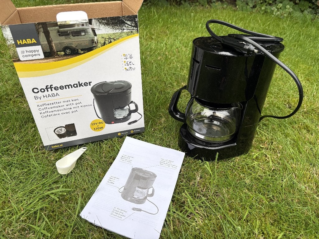 koffieapparaat auto 12v, Ophalen, 2 tot 4 kopjes, Koffiepads en cups, Afneembaar waterreservoir